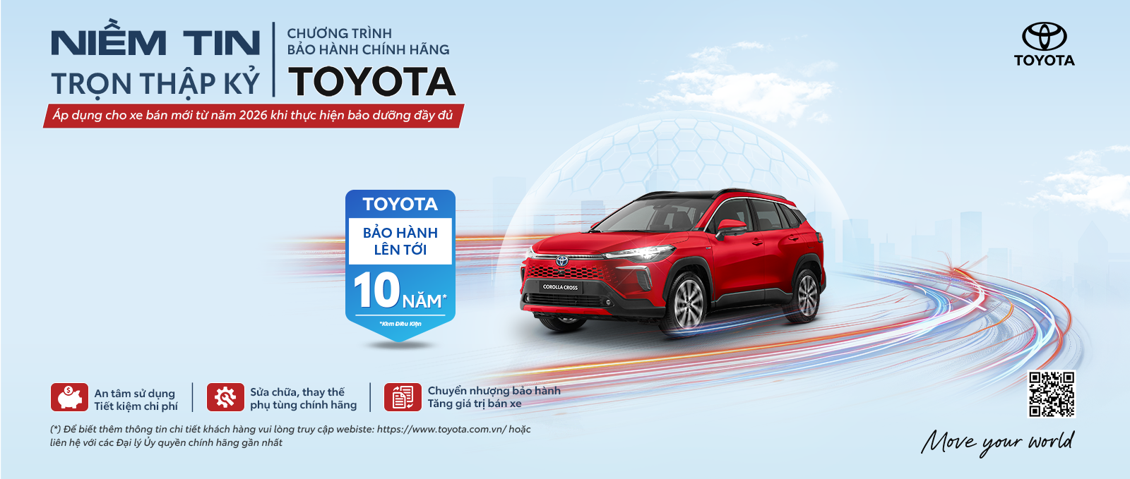 Toyota bảo hành lên đến 10 năm